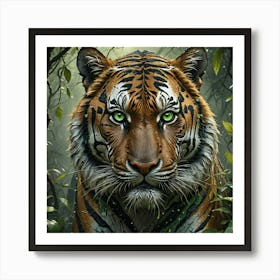 Tiger In The Jungle Art Print