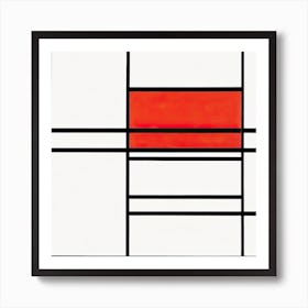 Composition No, Piet Mondrian Art Print