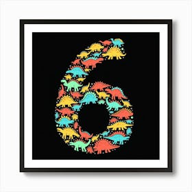 Dinosaurs Number six Art Print