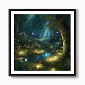 Fairy Forest 1 Art Print