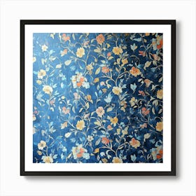 Floral Wallpaper Art 5 Art Print