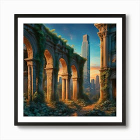 Ruins Of A City 9 Art Print