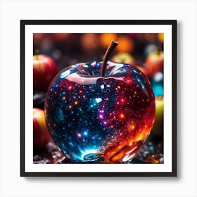 Galaxy Apple Art Print