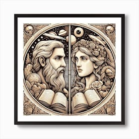 Aphrodite And Venus Art Print