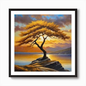 Sunset Tree 3 Art Print