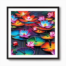 Lotus Lily 1 Art Print