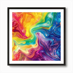 Rainbow Vortex (2) Art Print