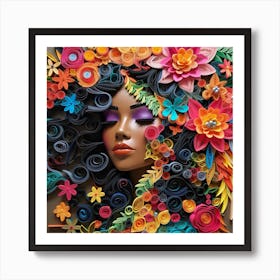 Kaleidoscope Of Flowers Art Print