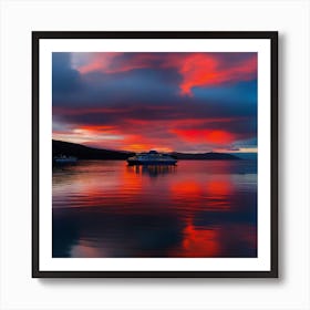 Sunset In Scotland 2 Art Print