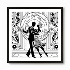 Deco Dance Art Print