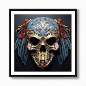 Day Of The Dead Skull 6 Art Print