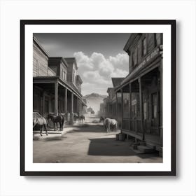 Old West Town 30 Art Print