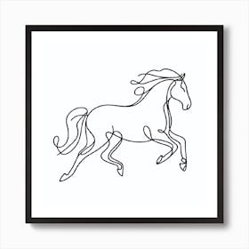 Horse Line Art  Art Print