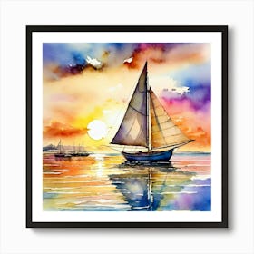 Sailing Boat 1 Art Print