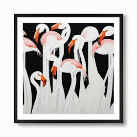 Flamingos 6 Art Print