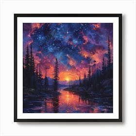 Starry Night 4 Art Print