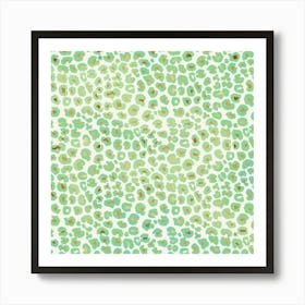 Green Leopard Print Art Print