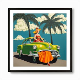 'Miami Girl' Art Print