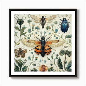 Beetles Art Art Print