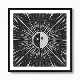 Black and White Abstract Art 417 Art Print