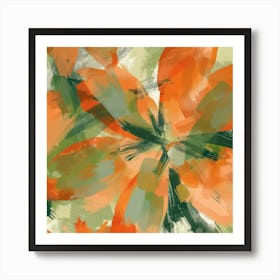 Abstract Floral Pattern 5 Art Print