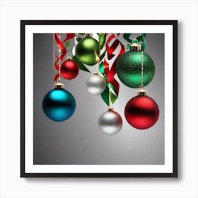 Christmas Ornaments 143 Art Print