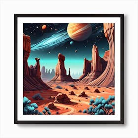 Desert Landscape Art Print