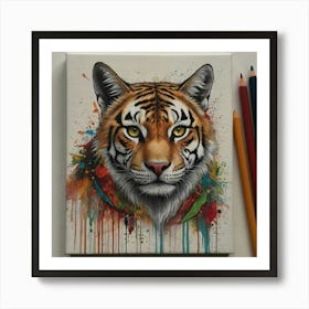 Tiger Painting 1 Art Print