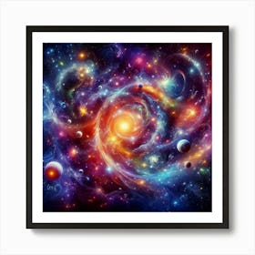 Galaxy In Space 13 Art Print