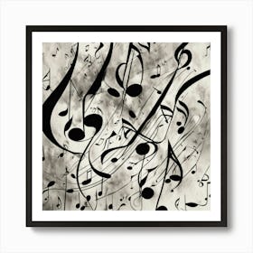 Black and White Abstract Art 24 Art Print