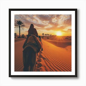 Stockcake Desert Sunset Ride 1719975188 1 Art Print