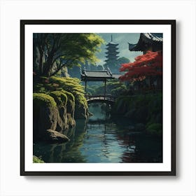 Asian Landscape Art Print