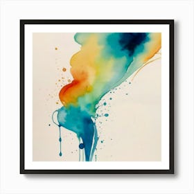 Abstract Watercolor Painting Art Print