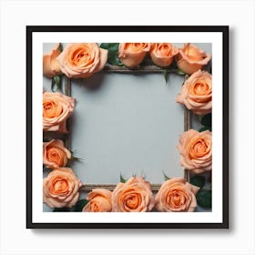 Frame Of Roses 7 Art Print