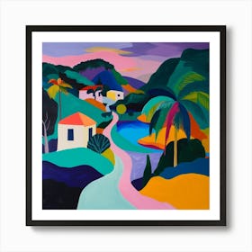 Abstract Travel Collection Barbados 5 Art Print