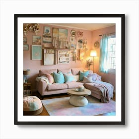 Shabby Chic Living Room 1 Art Print