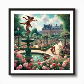 Paris Garden 2 Art Print