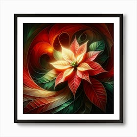 Poinsettia Art Print