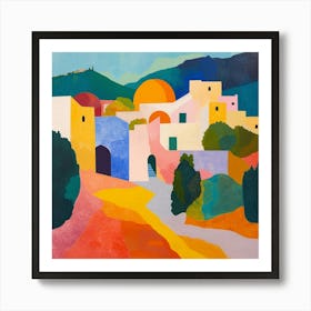 Abstract Travel Collection Tunisia 3 Art Print