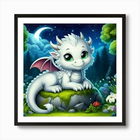 Cute Dragon Art Print