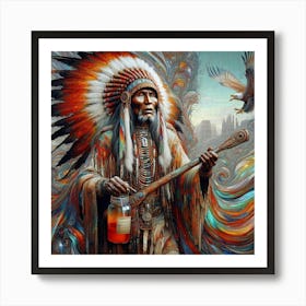 Indian Chief 2 Art Print