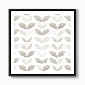 Leaf Wallpaper Art Print