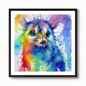 Paws and Paint: Watercolor Animal Art Print