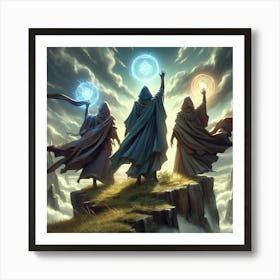 Three Wizards 2 Art Print