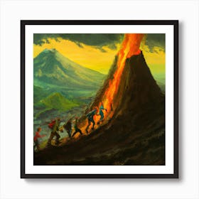 Into the Volcano Art Print