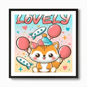 Lovely Fox 1 Art Print