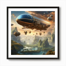 Spaceship 4 Art Print