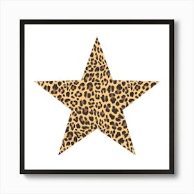 Leopard Star Art Print