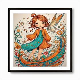 Fairy Girl Art Print