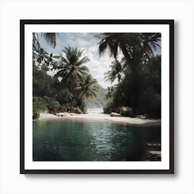 Tropical Beach - Tropical Beach Stock Videos & Royalty-Free Footage Art Print